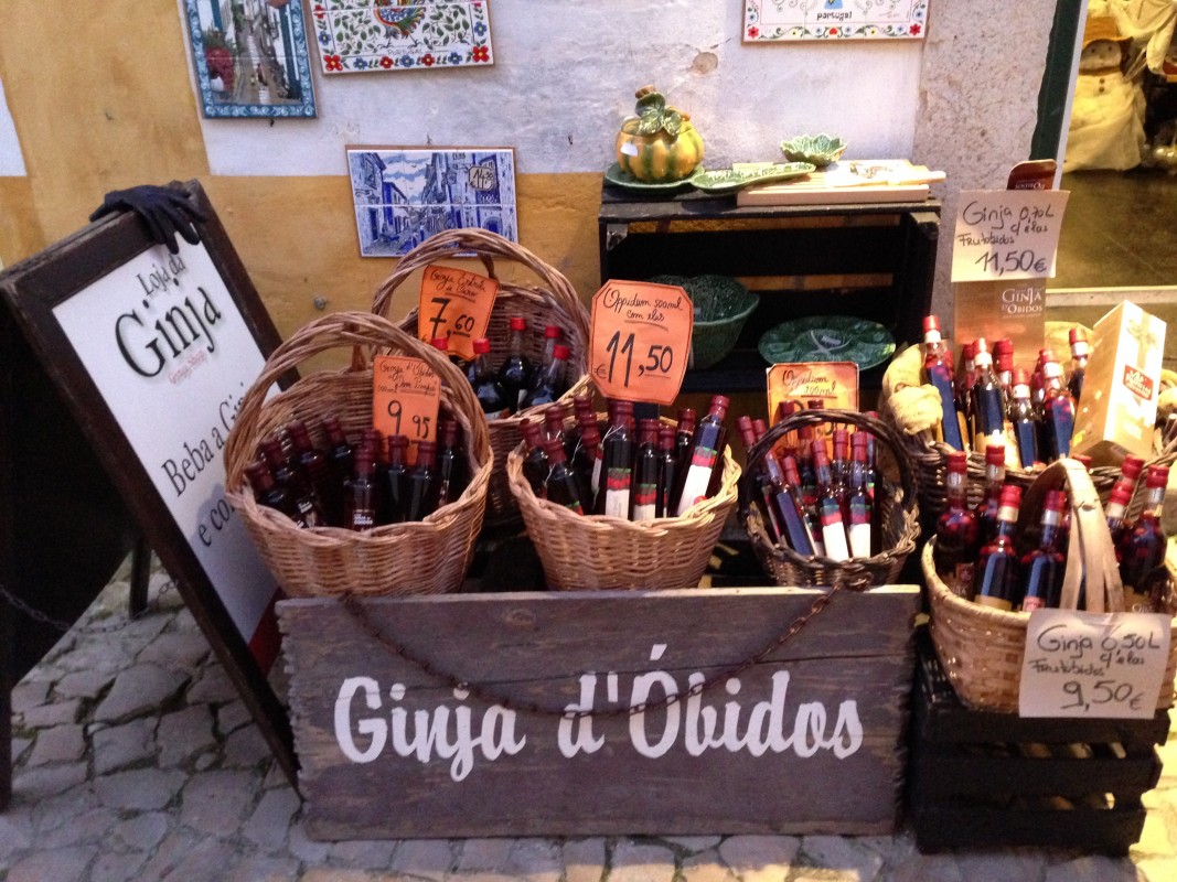 ginga drink from obidos portugal travel